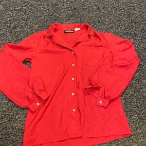 Charisma Fuscia button down blouse sz. S